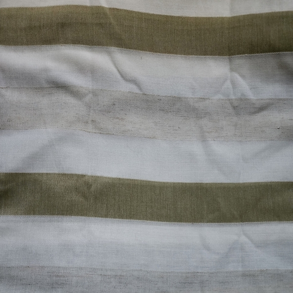 Duck River Textile 96-in Linen Rod Pocket Curtain Pair Sage Green and Beige - Picture 3 of 4